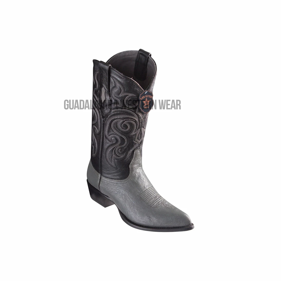 Guadalajara Western Wear Los Altos Gray Ostrich Belly J Toe Cowboy Boots 3 Guadalajara Western Wear Los Altos Gray Ostrich Belly J Toe Cowboy Boots