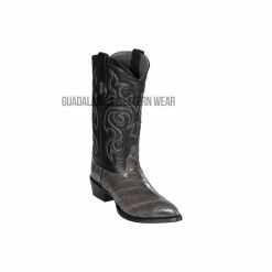 Guadalajara Western Wear Los Altos Gray Eel J Toe Cowboy Boots