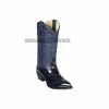 Guadalajara Western Wear Los Altos Navy Blue Eel J Toe Cowboy Boots Men