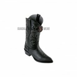 Guadalajara Western Wear Los Altos Black Grisly J Toe Cowboy Boots
