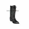 Guadalajara Western Wear Los Altos Black Elk J Toe Cowboy Boots Men
