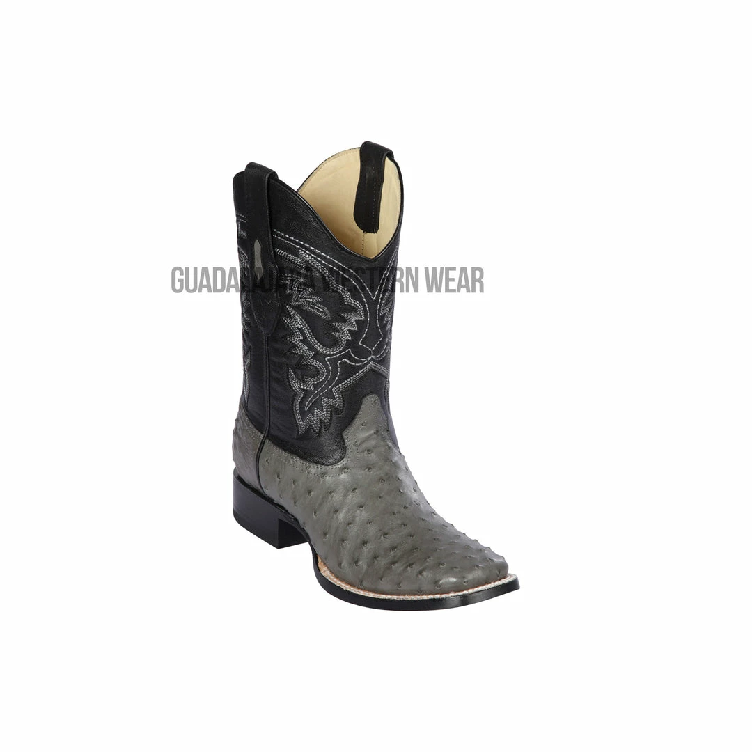 Guadalajara Western Wear Men Los Altos Gray Ostrich Wide Square Toe Cowboy Boots 3 Guadalajara Western Wear Men Los Altos Gray Ostrich Wide Square Toe Cowboy Boots