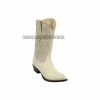 Guadalajara Western Wear Los Altos Winter White Ostrich Snip Toe Cowboy Boots