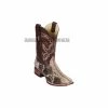 Guadalajara Western Wear Men Los Altos Rustic Brown Python Wide Square Toe Cowboy Boots 2 Guadalajara Western Wear Men Los Altos Rustic Brown Python Wide Square Toe Cowboy Boots