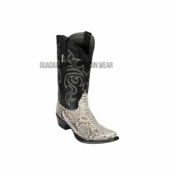 Guadalajara Western Wear Los Altos Natural Python Snip Toe Cowboy Boots Men