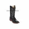 Guadalajara Western Wear Men Los Altos Black Stingray Wide Square Toe Cowboy Boots