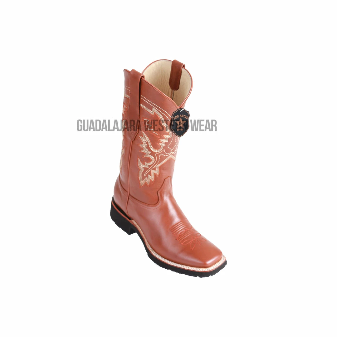 Guadalajara Western Wear Men Los Altos Honey Pull Up Wide Square Toe Very Light EVA Sole Cowboy Boots 3 Guadalajara Western Wear Men Los Altos Honey Pull Up Wide Square Toe Very Light EVA Sole Cowboy Boots