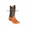 Guadalajara Western Wear Men Los Altos Honey Ostrich Belly Wide Square Toe Cowboy Boots