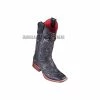 Guadalajara Western Wear Los Altos Sanded Black Teju Wide Square Toe Women Western Boot