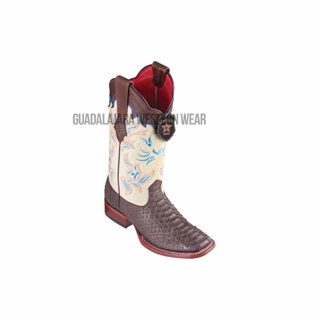 Guadalajara Western Wear Los Altos Brown Python Wide Square Toe Women Western Boot 3 Guadalajara Western Wear Los Altos Brown Python Wide Square Toe Women Western Boot