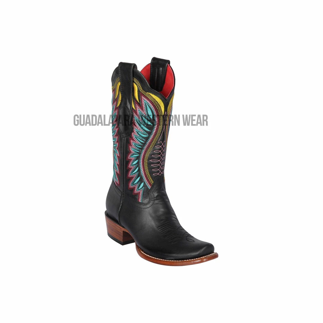 Guadalajara Western Wear Los Altos Black Vergel Dubai Toe Women Western Boot 3 Guadalajara Western Wear Los Altos Black Vergel Dubai Toe Women Western Boot