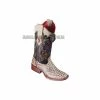 Guadalajara Western Wear Los Altos Natural Python Wide Square Toe Women Western Boot 2 Guadalajara Western Wear Los Altos Natural Python Wide Square Toe Women Western Boot