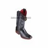 Guadalajara Western Wear Los Altos Black Vergel Wide Square Toe Women Western Boot