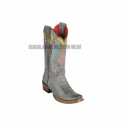 Guadalajara Western Wear Los Altos Rustic Black Vintage Dubai Toe Women Western Boot