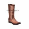 Guadalajara Western Wear Cuadra Almond Deer With Side Zipper Semi Oval Toe Cowboy Boots 2 Guadalajara Western Wear Cuadra Almond Deer With Side Zipper Semi Oval Toe Cowboy Boots