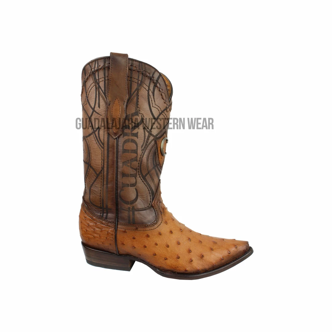 Guadalajara Western Wear Men Cuadra Ostrich Flame Honey J Toe Cowboy Boots 4 Guadalajara Western Wear Men Cuadra Ostrich Flame Honey J Toe Cowboy Boots