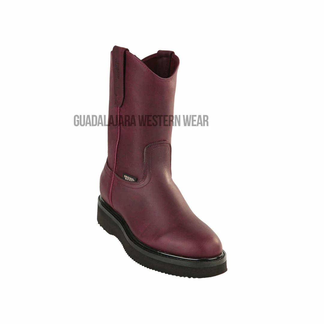 Guadalajara Western Wear Original Michel Boots Men's Pull On Work Boot Burgundy Soft Toe 3 Guadalajara Western Wear Original Michel Boots Men's Pull On Work Boot Burgundy Soft Toe