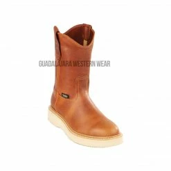 Guadalajara Western Wear Original Michel Boots Men's Pull On Work Boot Honey Soft Toe