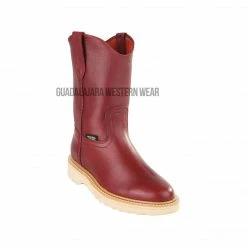 Guadalajara Western Wear Original Michel Boots Men's Pull On Work Boot Burgundy Soft Toe