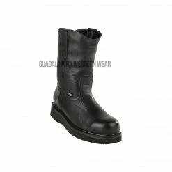 Guadalajara Western Wear Original Michel Boots Men's Pull On Work Boot Black Steel Toe