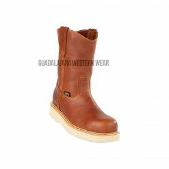 Guadalajara Western Wear Original Michel Boots Men's Pull On Work Boot Honey Steel Toe