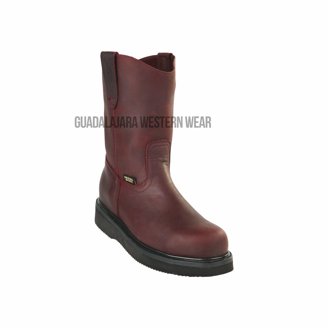 Guadalajara Western Wear Original Michel Boots Men's Pull On Work Boot Burgundy Steel Toe 3 Guadalajara Western Wear Original Michel Boots Men's Pull On Work Boot Burgundy Steel Toe