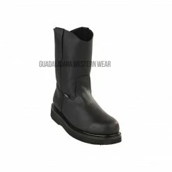Guadalajara Western Wear Original Michel Boots Men's Pull On Work Boot Black Steel Toe