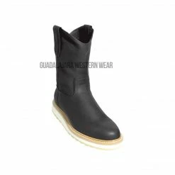 Guadalajara Western Wear Original Michel Boots Men's Pull On Work Boot Black Soft Toe