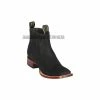 Guadalajara Western Wear Men Los Altos Black Nobuk Wide Square Toe Botin Charro 1 Guadalajara Western Wear Men Los Altos Black Nobuk Wide Square Toe Botin Charro
