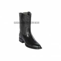 Guadalajara Western Wear Men Los Altos Black Teju Roper Cowboy Boots