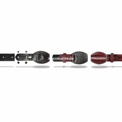 Guadalajara Western Wear Los Altos Black Cherry Ostrich Laser Design Casual Belt Men