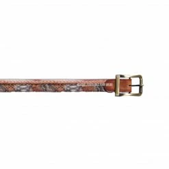 Guadalajara Western Wear Los Altos Rustic Cognac Python Casual Belt