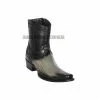 Guadalajara Western Wear Los Altos Faded Gray Ostrich Leg European Square Toe Ankle Boot 2 Guadalajara Western Wear Los Altos Faded Gray Ostrich Leg European Square Toe Ankle Boot
