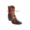 Guadalajara Western Wear Men Los Altos Faded Brown Ostrich Leg European Square Toe Ankle Boot 2 Guadalajara Western Wear Men Los Altos Faded Brown Ostrich Leg European Square Toe Ankle Boot