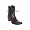 Guadalajara Western Wear Los Altos Black Cherry Ostrich Leg European Square Toe Ankle Boot Men 1 Guadalajara Western Wear Los Altos Black Cherry Ostrich Leg European Square Toe Ankle Boot Men