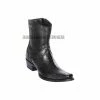 Guadalajara Western Wear Los Altos Black Ostrich Leg European Square Toe Ankle Boot 1 Guadalajara Western Wear Los Altos Black Ostrich Leg European Square Toe Ankle Boot