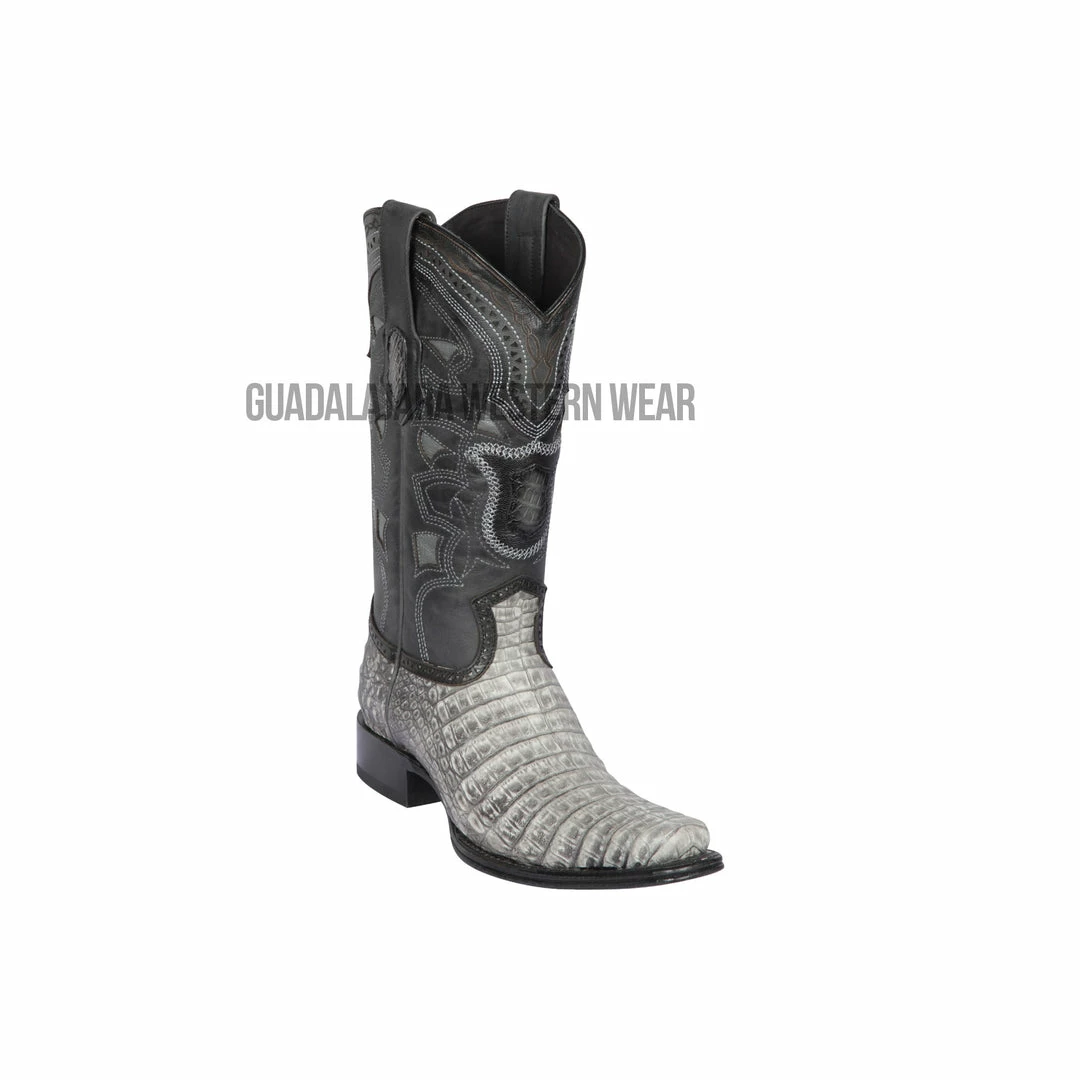 Guadalajara Western Wear Los Altos Lisboa Gray Caiman Belly European Square Toe Cowboy Boots Men 3 Guadalajara Western Wear Los Altos Lisboa Gray Caiman Belly European Square Toe Cowboy Boots Men