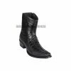 Guadalajara Western Wear Los Altos Black Caiman Tail & Deer European Square Toe Ankle Boot Men 2 Guadalajara Western Wear Los Altos Black Caiman Tail & Deer European Square Toe Ankle Boot Men