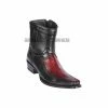 Guadalajara Western Wear Los Altos Faded Burgundy Teju & Deer European Square Toe Ankle Boot 1 Guadalajara Western Wear Los Altos Faded Burgundy Teju & Deer European Square Toe Ankle Boot