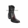 Guadalajara Western Wear Men Los Altos Black Cherry Teju & Deer European Square Toe Ankle Boot 1 Guadalajara Western Wear Men Los Altos Black Cherry Teju & Deer European Square Toe Ankle Boot