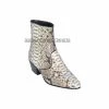Guadalajara Western Wear Los Altos Natural Python Round Toe Ankle Boot 2 Guadalajara Western Wear Los Altos Natural Python Round Toe Ankle Boot