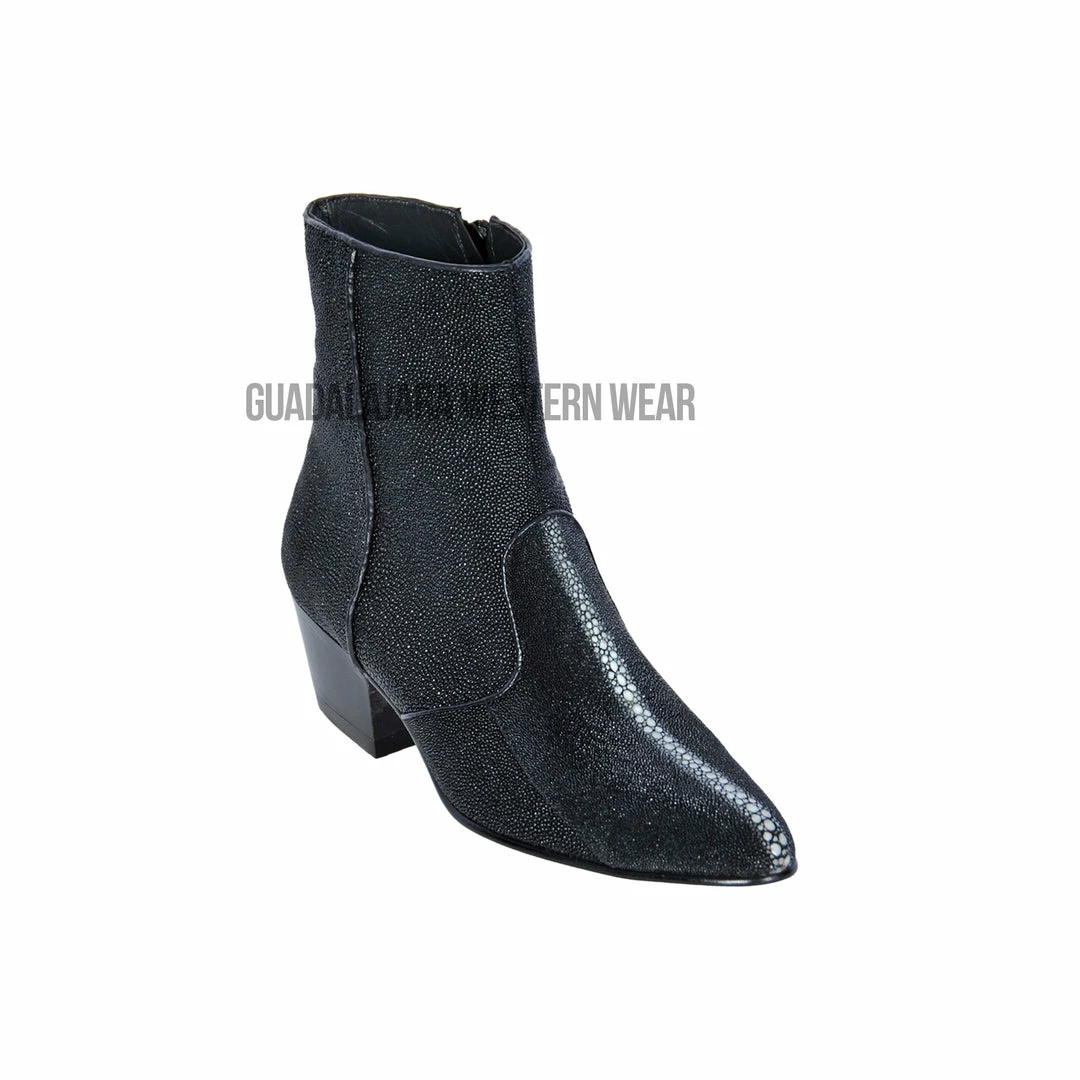Guadalajara Western Wear Los Altos Black Stingray Round Toe Ankle Boot Men 3 Guadalajara Western Wear Los Altos Black Stingray Round Toe Ankle Boot Men