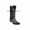 Guadalajara Western Wear Men Los Altos Faded Gray Caiman Tail European Square Toe Cowboy Boots