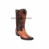Guadalajara Western Wear Los Altos Faded Cognac Caiman Belly European Square Toe Cowboy Boots