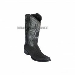 Guadalajara Western Wear Men Los Altos Suede Black Python European Square Toe Cowboy Boots