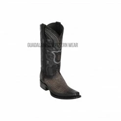 Guadalajara Western Wear Los Altos Faded Gray Shark European Square Toe Cowboy Boots Men