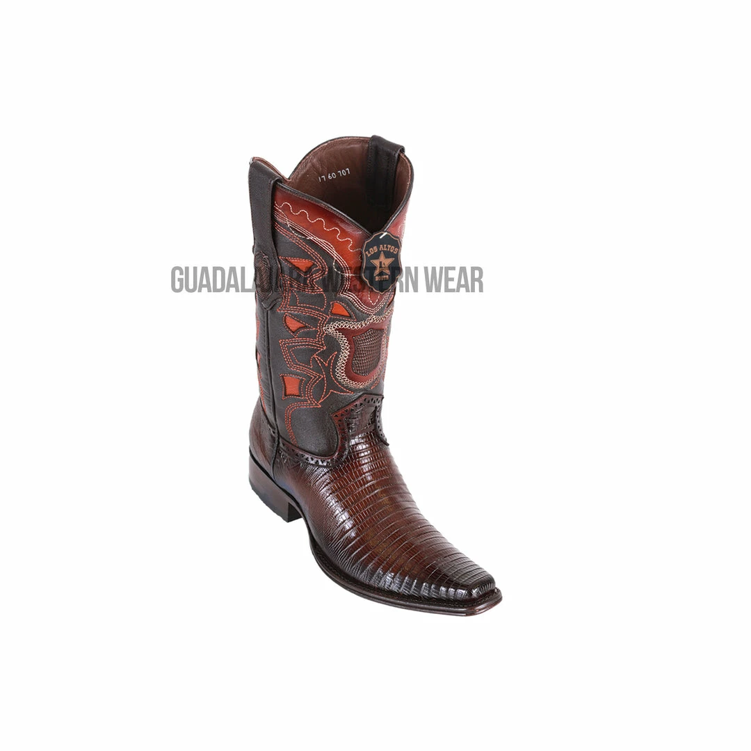 Guadalajara Western Wear Los Altos Brown Teju European Square Toe Cowboy Boots Men 3 Guadalajara Western Wear Los Altos Brown Teju European Square Toe Cowboy Boots Men