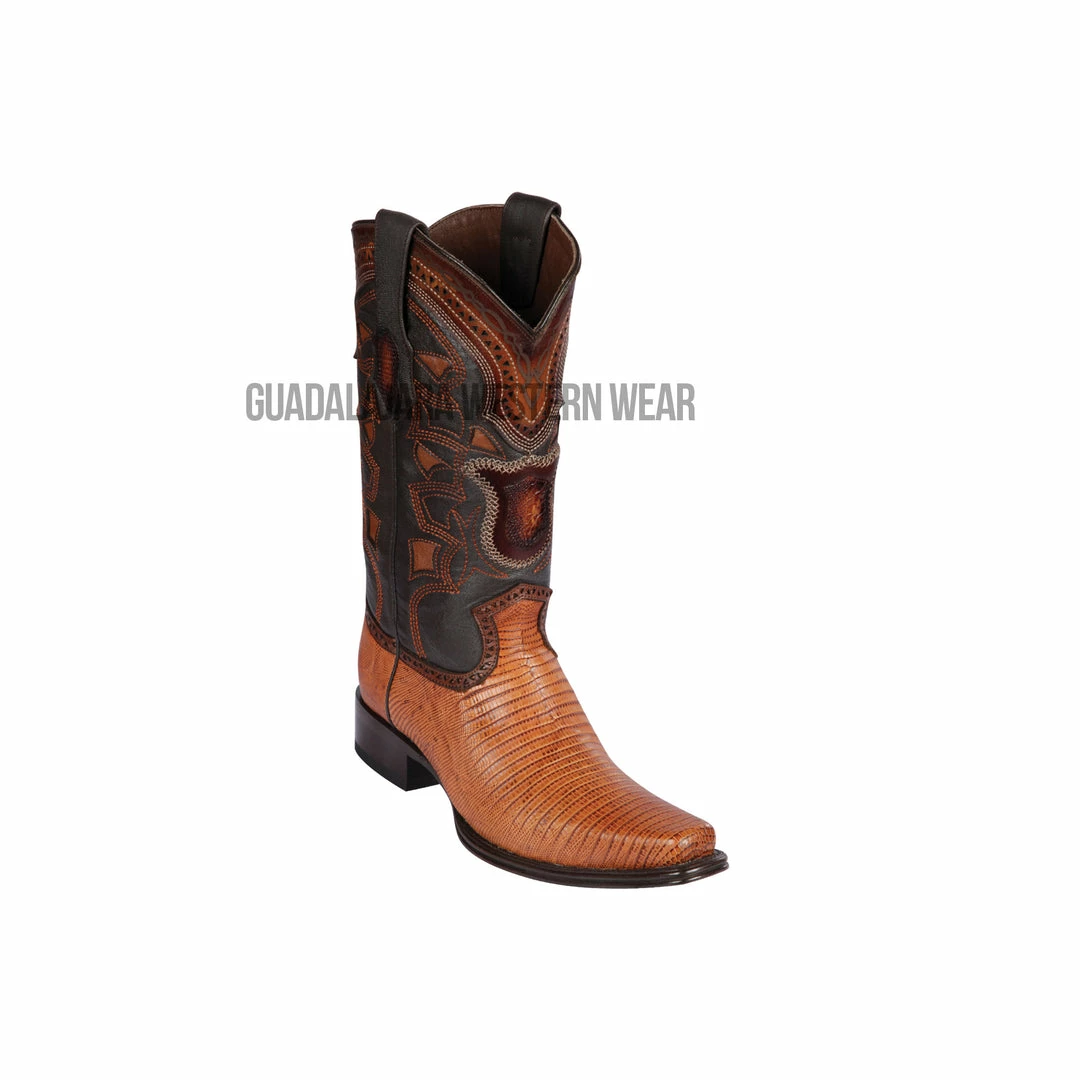 Guadalajara Western Wear Los Altos Honey Teju European Square Toe Cowboy Boots Men 3 Guadalajara Western Wear Los Altos Honey Teju European Square Toe Cowboy Boots Men