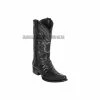 Guadalajara Western Wear Men Los Altos Black Caiman Tail & Deer European Square Toe Cowboy Boots 1 Guadalajara Western Wear Men Los Altos Black Caiman Tail & Deer European Square Toe Cowboy Boots