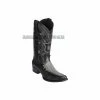 Guadalajara Western Wear Men Los Altos Faded Gray Caiman Tail & Deer European Square Toe Cowboy Boots
